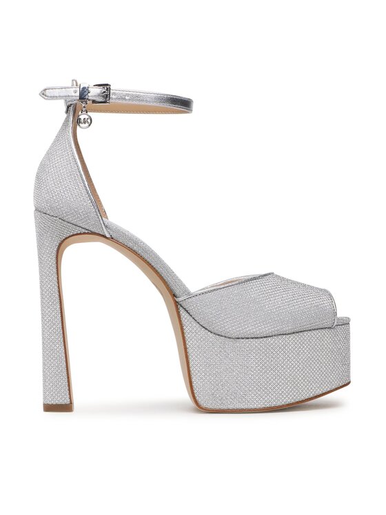 MICHAEL Michael Kors MICHAEL Michael Kors Босоніжки Martina Peep To Pump 40S3MTHP1Q Срібний