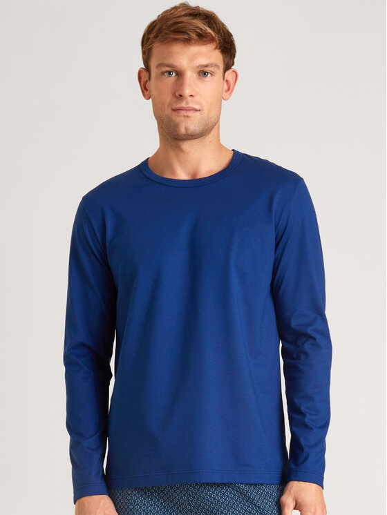 Calida Calida Pyžamový top 15884 Modrá Comfortable Fit