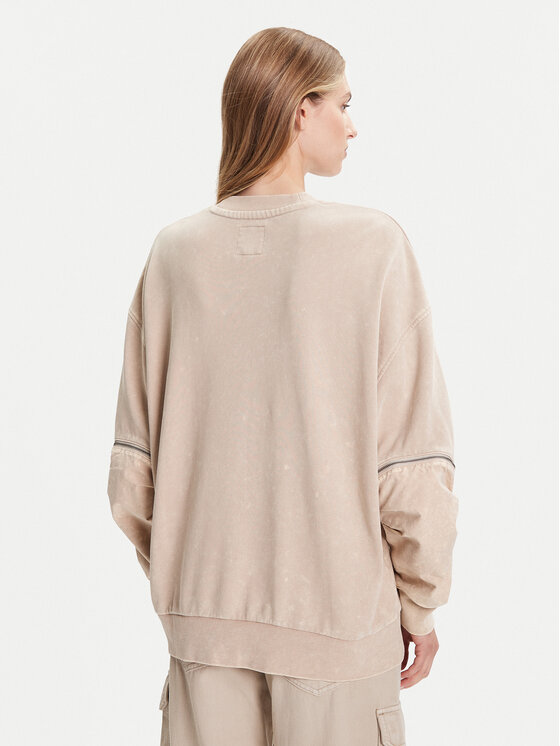 G-Star Raw G-Star Raw Majica dugih rukava Washed 3D D27738-D969 Bež Oversize