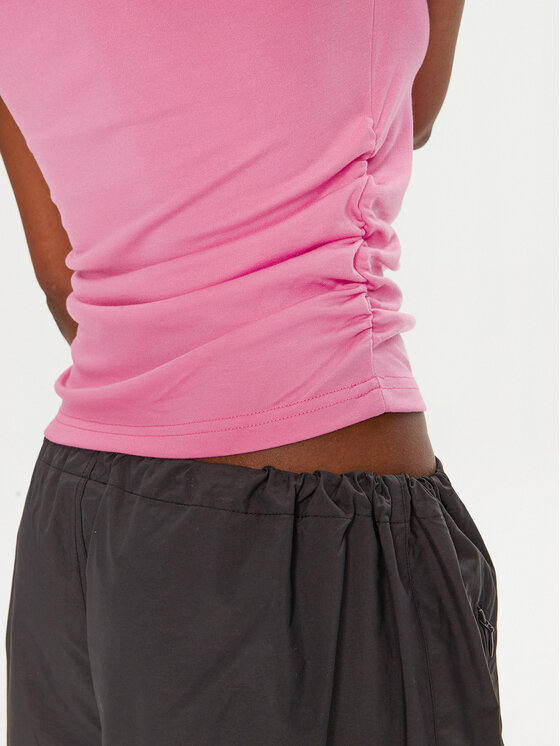 Juicy Couture Juicy Couture Футболка Dot Ruched JCWCT24311 Рожевий Slim Fit