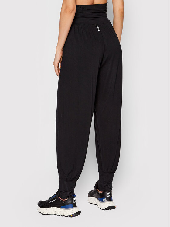 Deha Deha Donji dio trenerke Harem A00215 Crna Loose Fit