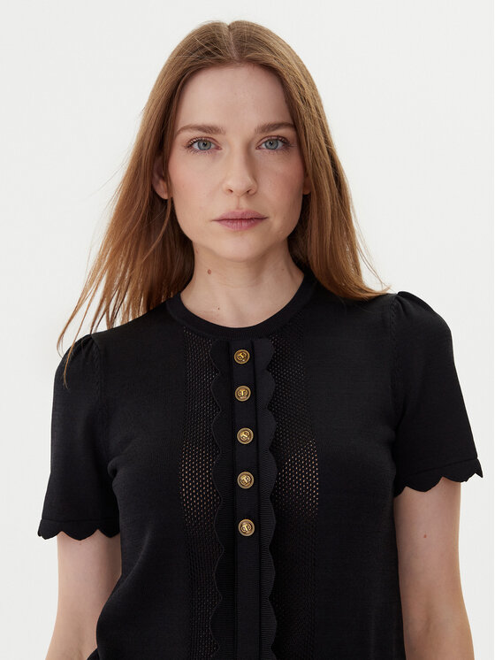 TWINSET TWINSET Särkpluus 252TP3203 Must Regular Fit