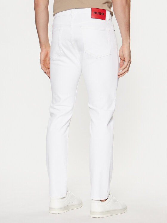 HUGO HUGO Jeans 50530605 Bianco Slim Fit