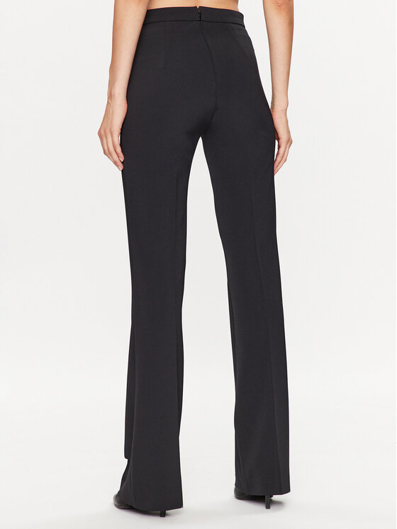 PINKO Pinko Hlače Spin Pantalone 101591 A0HC Crna Regular Fit