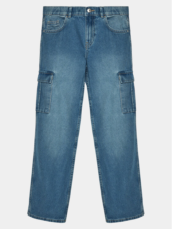 Kids ONLY Kids ONLY Jeansy Harmony 15277752 Modrá Wide Leg