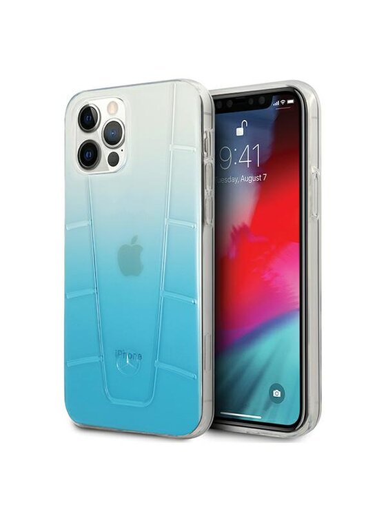 Etui na telefon Mercedes-Benz, Niebieskie, iPhone 12 Pro Max