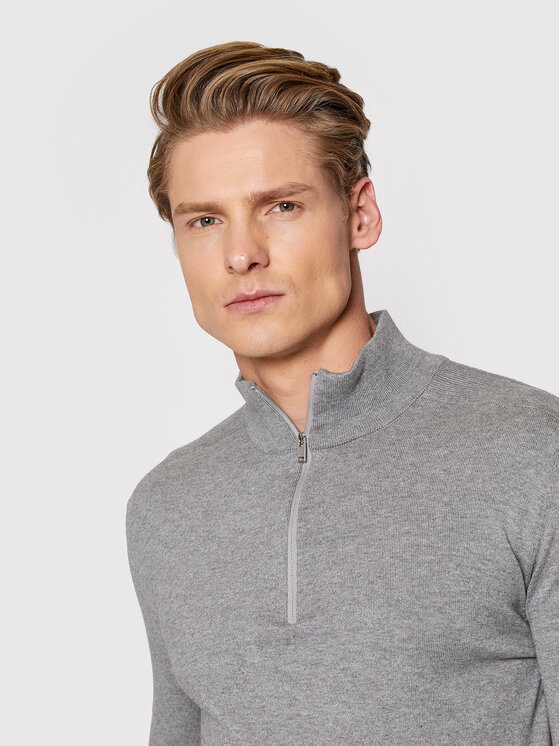 Selected Homme Selected Homme Pulover Berg 16074687 Gri Regular Fit