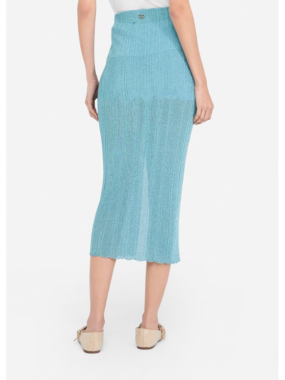 Liu Jo Liu Jo Gonna midi CF5182MS85OA4353 Celeste Regular Fit