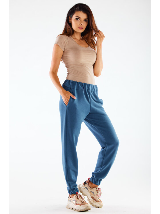 Infinite You Infinite You Dámské kalhoty M275 Modrá Basic Fit