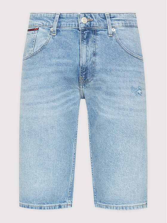 Tommy Jeans Džínsové šortky Ronnie DM0DM10555 Modrá Relaxed Fit • Modivo.sk