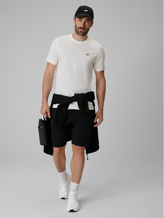 4F 4F T-Shirt COMMERCIAL 4 Biały Regular Fit