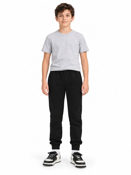 4F 4F Teplákové nohavice 4FJWMM00TTROM1840-20S Čierna Jogger Fit