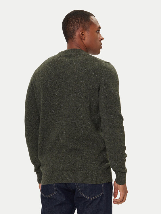 Barbour Barbour Sweater Essential Tisbury MKN0844GN79 Zöld Regular Fit