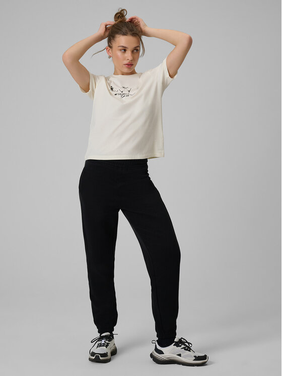 4F 4F T-Shirt WINTER CLUB Kremowy Regular Fit