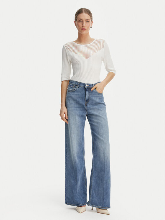 Rinascimento Rinascimento Halenka CFM0012240003 Bílá Slim Fit