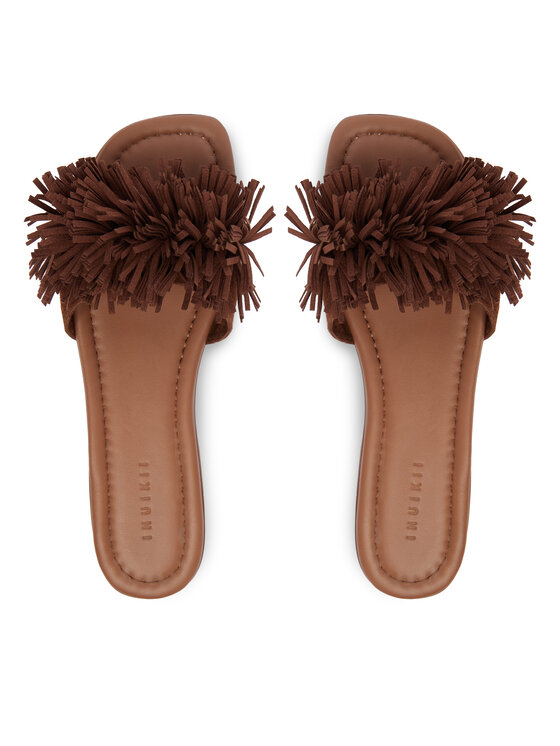 Inuikii Inuikii Ciabatte Fringes Flower 1014.003.0031.150 Marrone