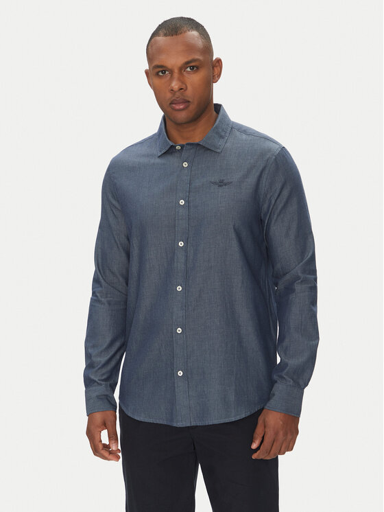 Aeronautica Militare Aeronautica Militare Srajca 251CA1276CT3292 Modra Regular Fit