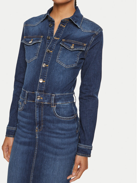 Liu Jo Liu Jo Džínsové šaty UF4146 D4811 78525 Modrá Slim Fit