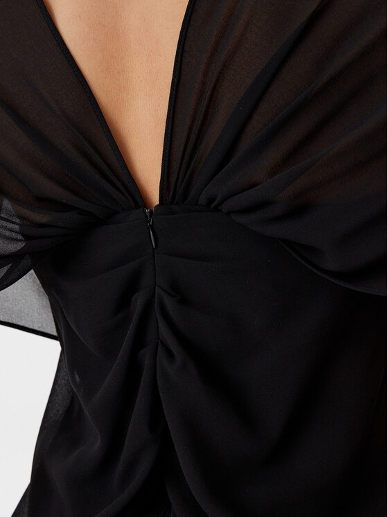 Eleh Eleh Sukienka wieczorowa ESS250187 Czarny Regular Fit