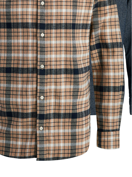 Jack & Jones Jack & Jones Súprava košieľ Blubarkley 12294328 Béžová Regular Fit