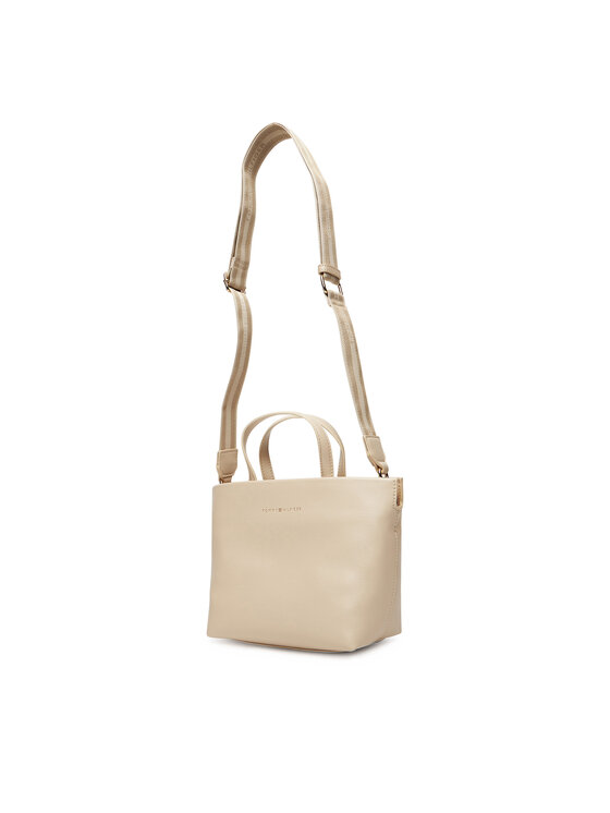 Tommy Hilfiger Tommy Hilfiger Käekott Th Logotape Mini Tote AW0AW17694 Beež