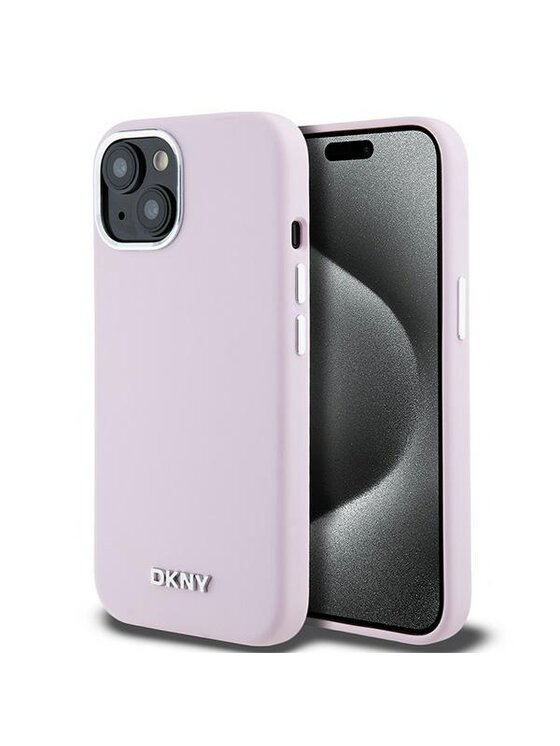 Etui na telefon DKNY, Różowe, iPhone 15 Plus