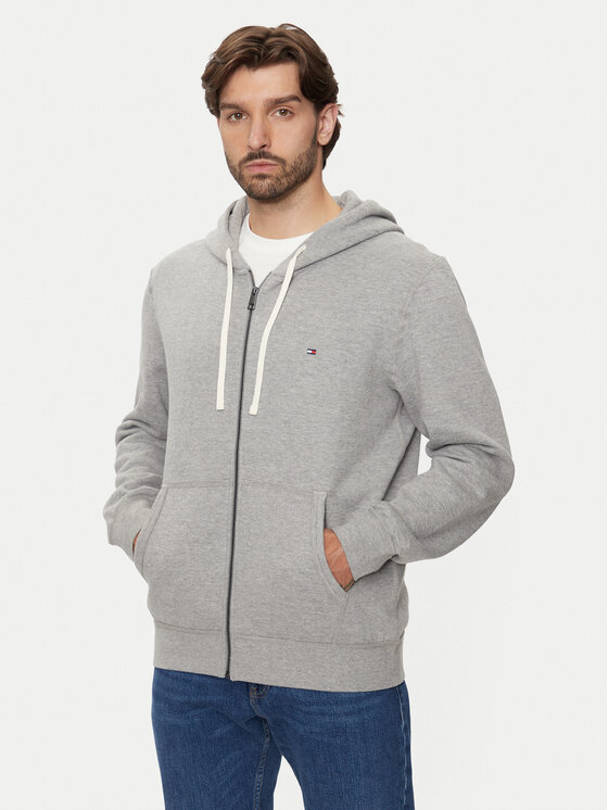 Tommy Hilfiger Mikina MW0MW37234 Sivá Regular Fit