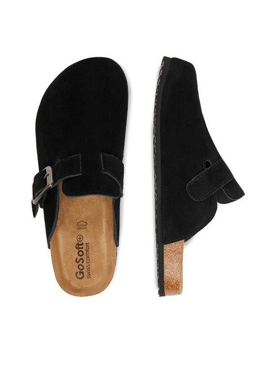 Go Soft Go Soft Pantoletten EOHP-ALMELO-02 Schwarz
