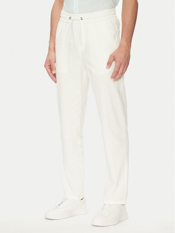 Blend Blend Kalhoty z materiálu 20718408 Bílá Regular Fit