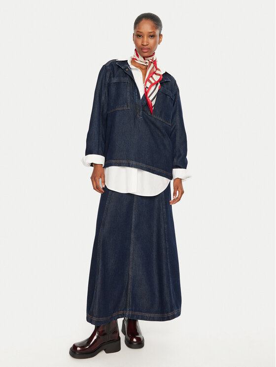 Munthe Munthe Джинсова спідниця Tuxya 243122024314 Cиній Regular Fit
