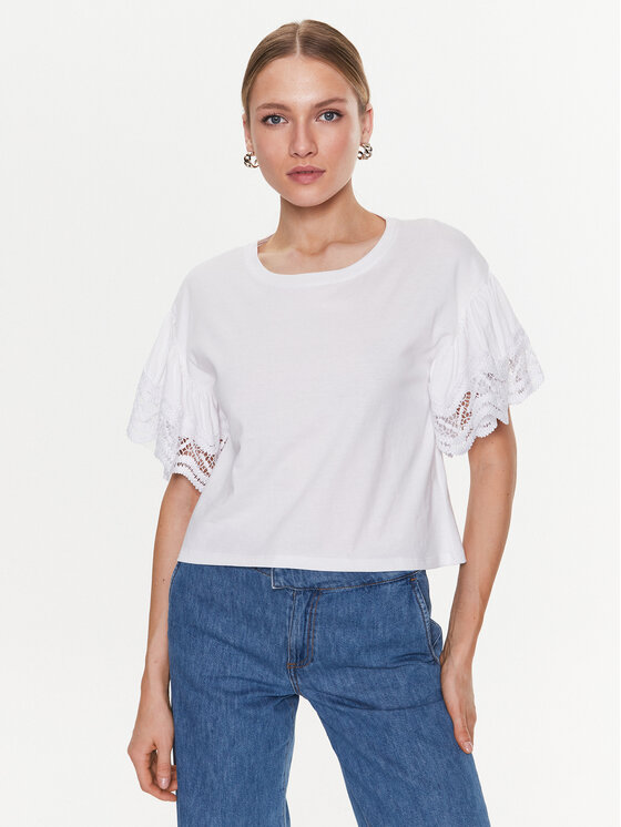 Női Póló TWINSET, Méret: XXS, Fehér, 231TT2340
