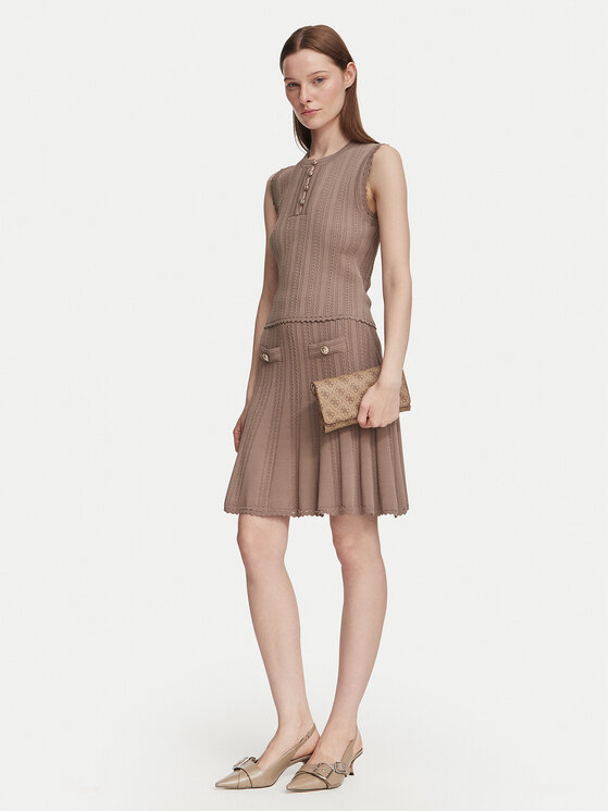 Guess Guess Φούστα mini W6YD21 Z0971 Σκούρο μπεζ Regular Fit