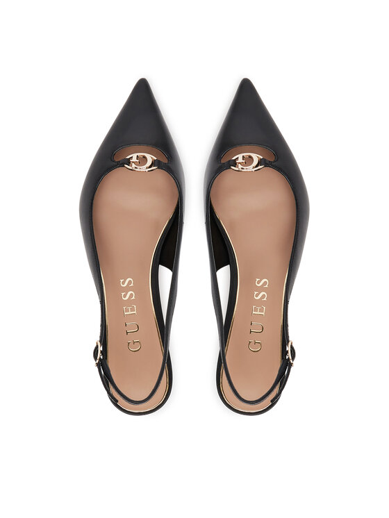 Guess Guess Sandały FLTJES LEA05 Czarny