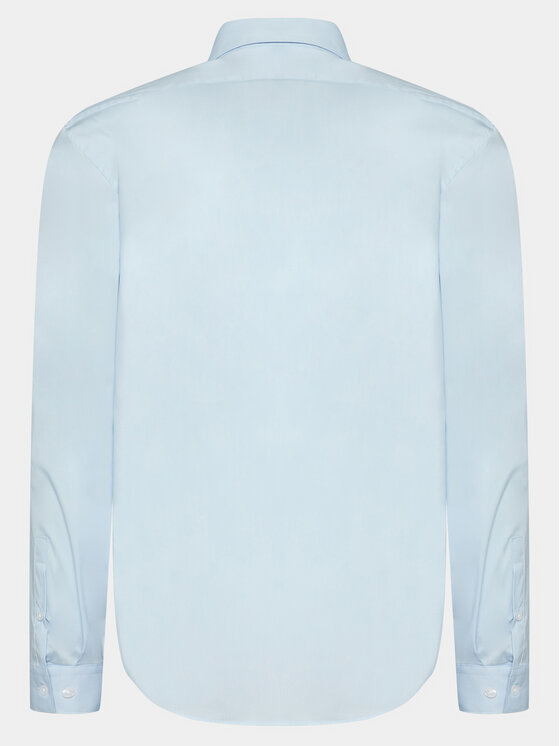 Lindbergh Lindbergh Camicia 30-203172 Celeste Slim Fit