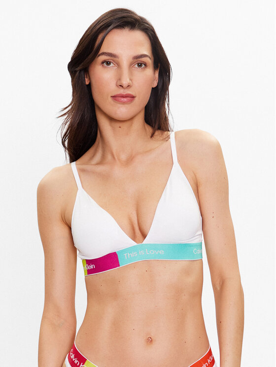 Calvin Klein Underwear Bralette krūšturis 000QF7254E Balts