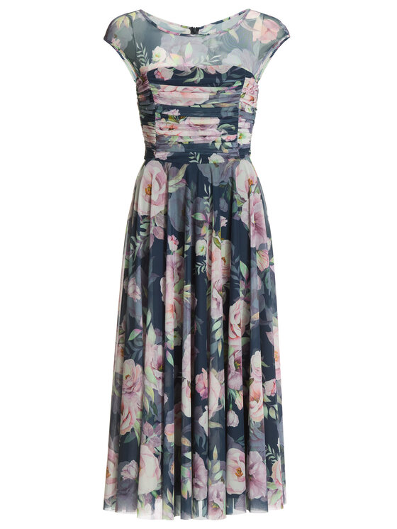 Swing Swing Koktejlové šaty 5AK11400 Tmavomodrá Regular Fit