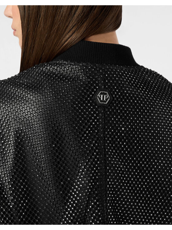 PHILIPP PLEIN PHILIPP PLEIN Kurtka skórzana 24275 Czarny