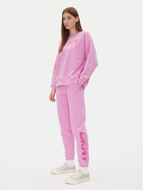 DKNY DKNY Spodnie dresowe DP5P3585 Różowy Regular Fit