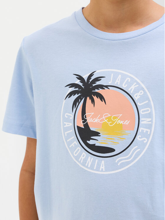 Jack&Jones Junior Jack&Jones Junior Tričko Palm 12269922 Modrá Regular Fit