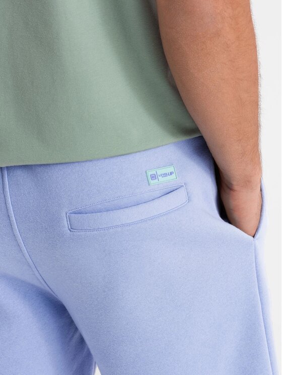 Ombre Ombre Szorty materiałowe OU-SRBC-0101 Niebieski Loose Fit