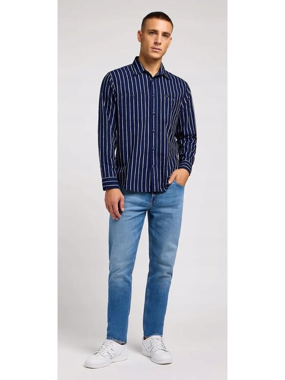 Lee Lee Jeansy Rider Niebieski Slim Fit