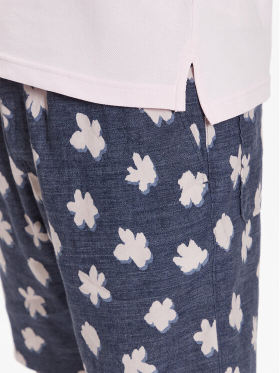 Tommy Hilfiger Tommy Hilfiger Тениска с яка и копчета 1985 MW0MW30750 Розов Slim Fit