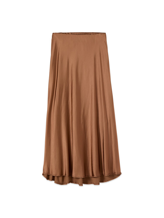 Oltre Oltre Spódnica maxi 1065J000292N012 Brązowy A-Line Fit