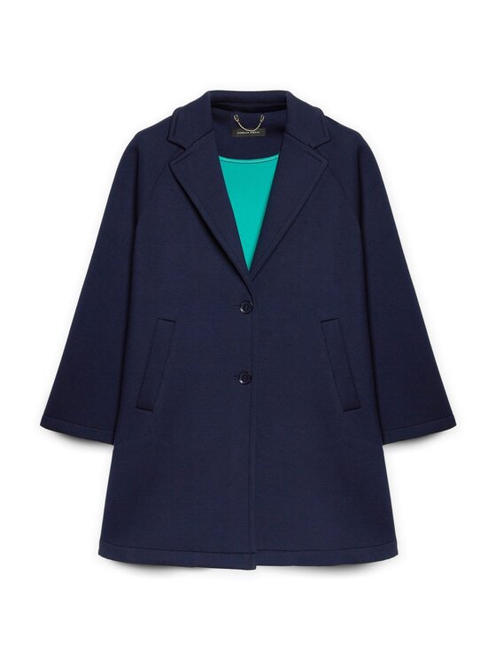 Fiorella Rubino Fiorella Rubino Cappotto 0818L000043N0Z4 Blu A-Line Fit