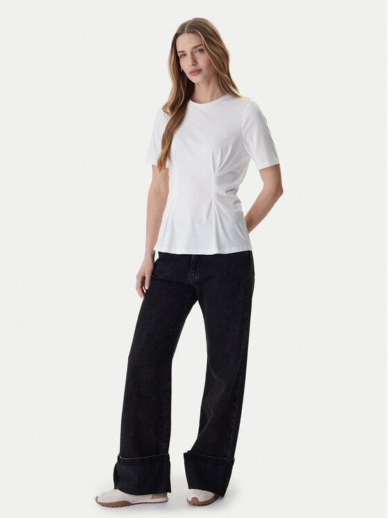 ONLY ONLY Top Elena 15368451 Bílá Slim Fit