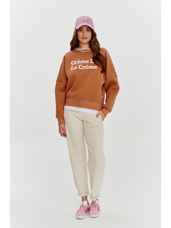 NAOKO NAOKO Bluza Creme De La Creme Brązowy Regular Fit