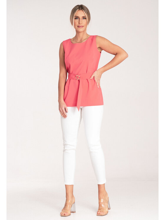FIGL FIGL Halenka M1071 Korálová Regular Fit