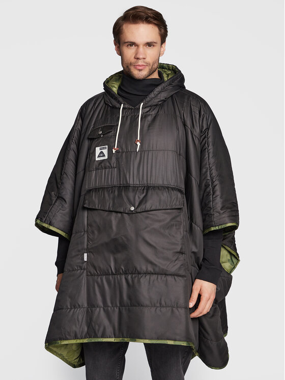 Poler Poler Poncsó 221ACU5601 Zöld Relaxed Fit