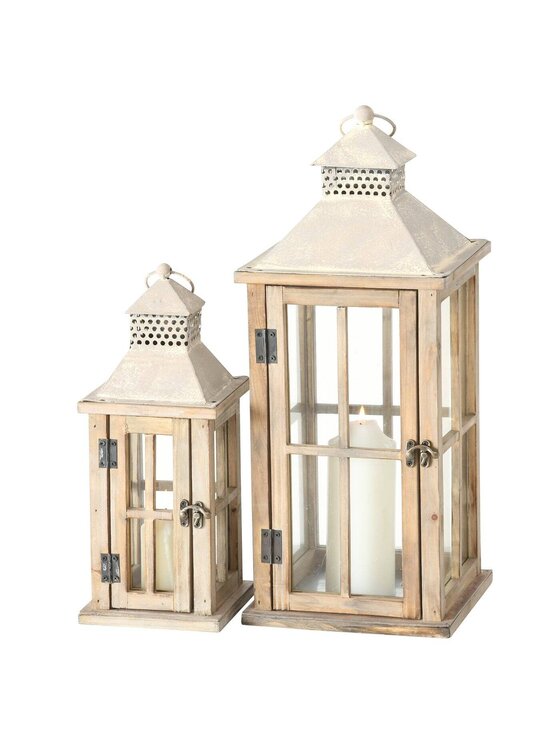 Lampion MIAhome, 2 sz. Drewniany Issem