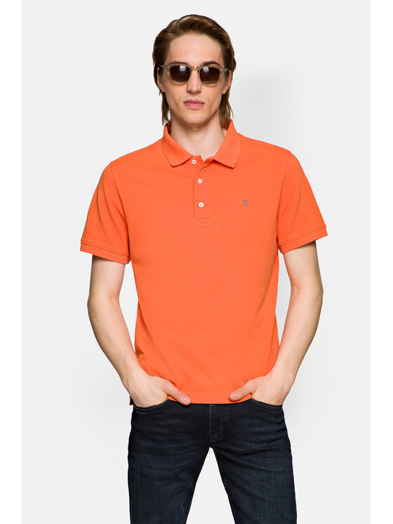 Lancerto Lancerto Polo Patrick Pomarańczowy Regular Fit